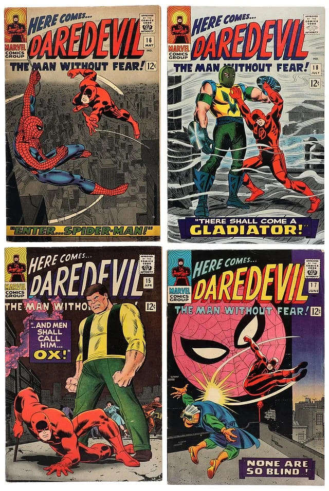 1966 Marvel) 4 Books - Raw - 1st Appearance Masked Marauder, 2nd Appearance Masked Marauder, Appearance, Origin Gladiator #1st card image