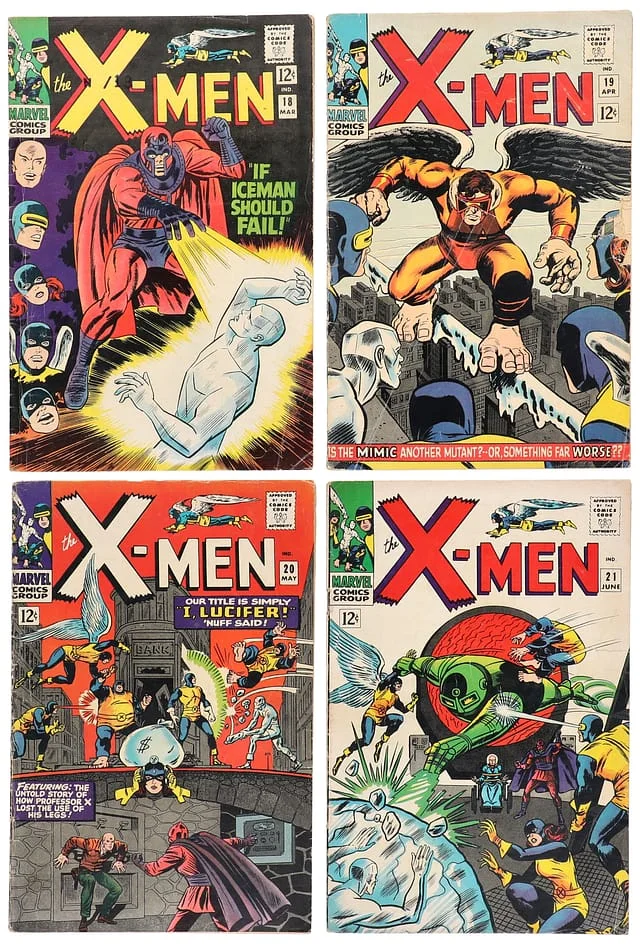 1966 Marvel) 4 Books - Raw Appearance of Mimic #1st card image