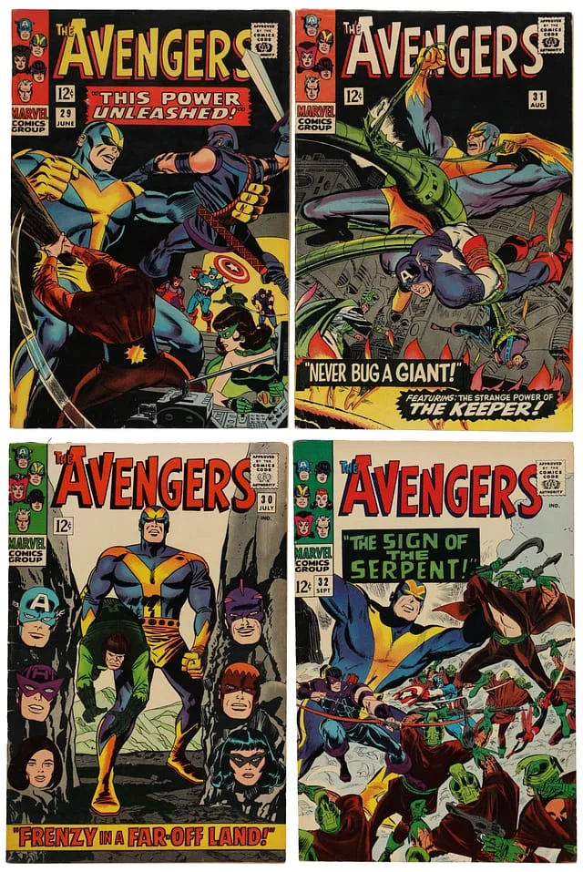 1966 Marvel) 4 Books - Raw Appearance of the Collector, an Elder of the Universe, Bill Foster (Later Becomes Black Goliath) #1st card image