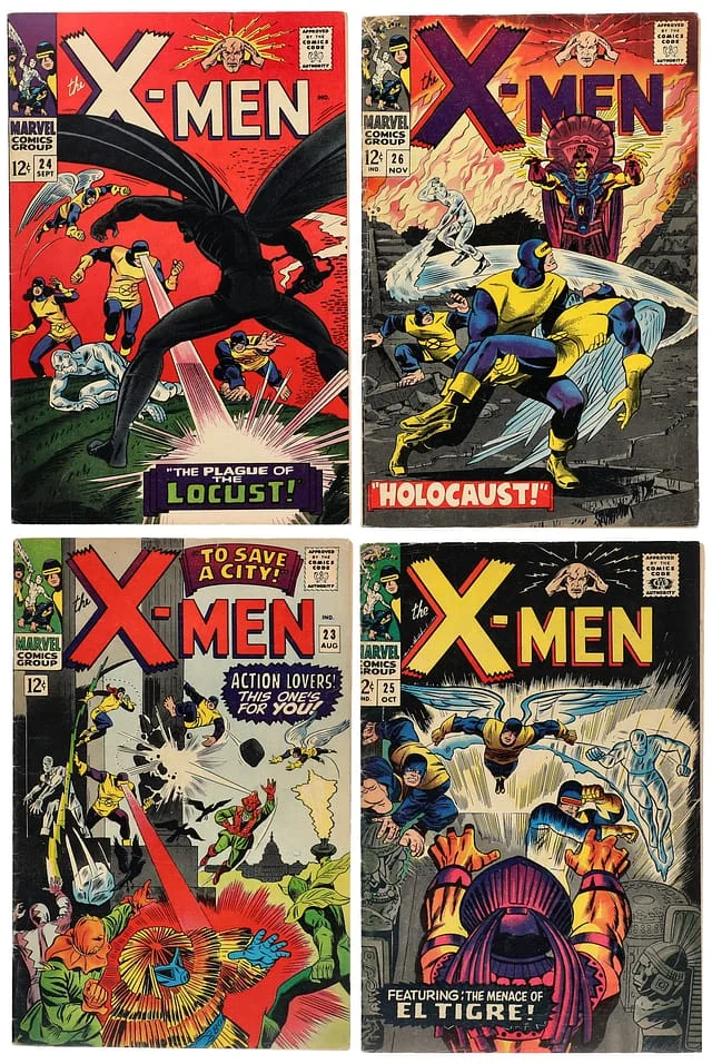 1966 Marvel) 4 Books - Raw Appearance, Origin of Locust, Kukulkan, El Tigre #1st card image