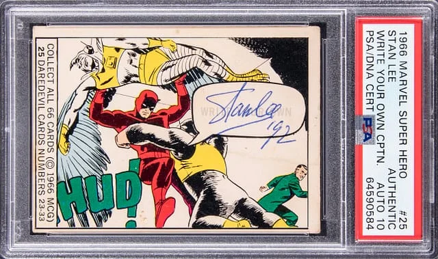 1966 Marvel Super Hero Write Your Own Caption Stan Lee #25 card image