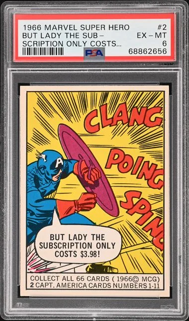 1966 Marvel Super Heroes But Lady The Sub- Scription Only Costs... #2 card image