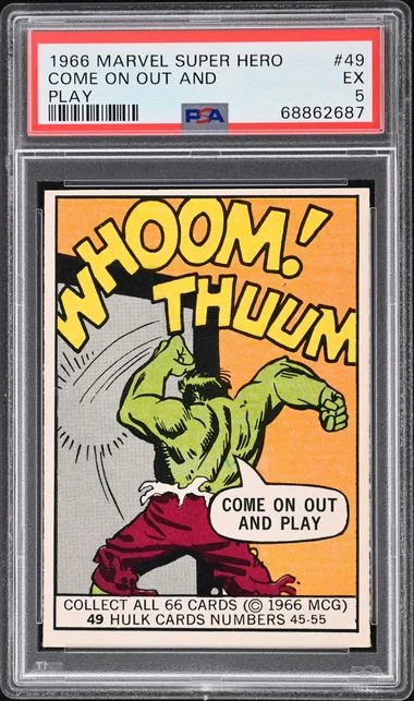 1966 Marvel Super Heroes Come On Out And Play #49 card image