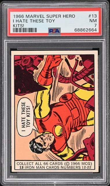 1966 Marvel Super Heroes I Hate These Toy Kits! #13 card image