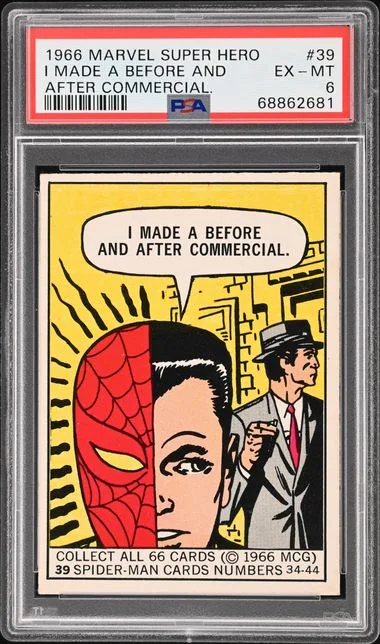 1966 Marvel Super Heroes I Made A Before And After Commercial. #39 card image
