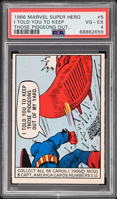 1966 Marvel Super Heroes I Told You To Keep Those Pidgeons Out... #5 card image