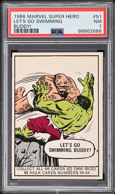 1966 Marvel Super Heroes Let's Go Swimming Buddy! #51 card image