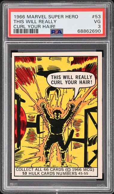 1966 Marvel Super Heroes This Will Really Curl Your Hair! #53 card image