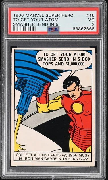 1966 Marvel Super Heroes To Get Your Atom Smasher Send In 5... #16 card image