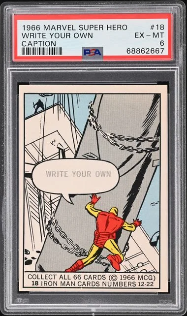 1966 Marvel Super Heroes Write Your Own Caption #18 card image