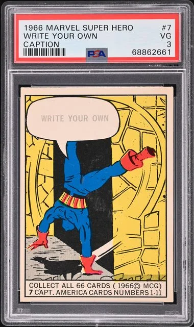 1966 Marvel Super Heroes Write Your Own Caption #7 card image