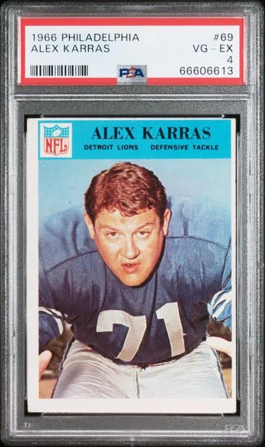 1966 Philadelphia Alex Karras #69 card image