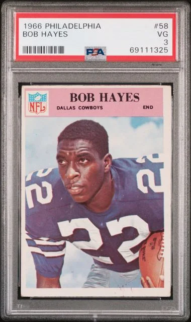 1966 Philadelphia Bob Hayes #58 card image