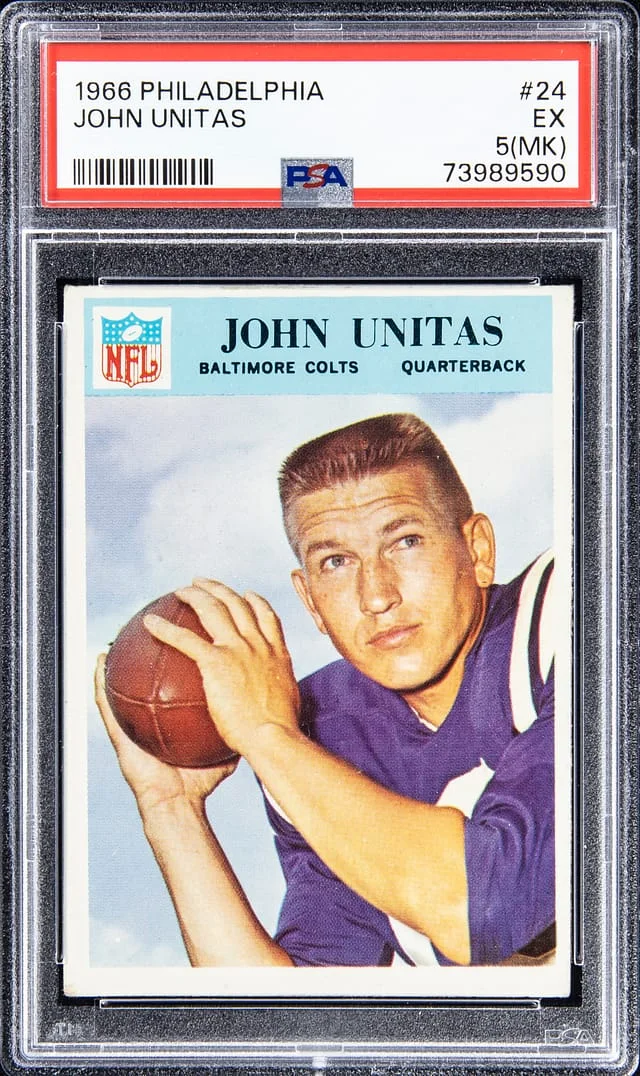 1966 Philadelphia John Unitas #24 card image