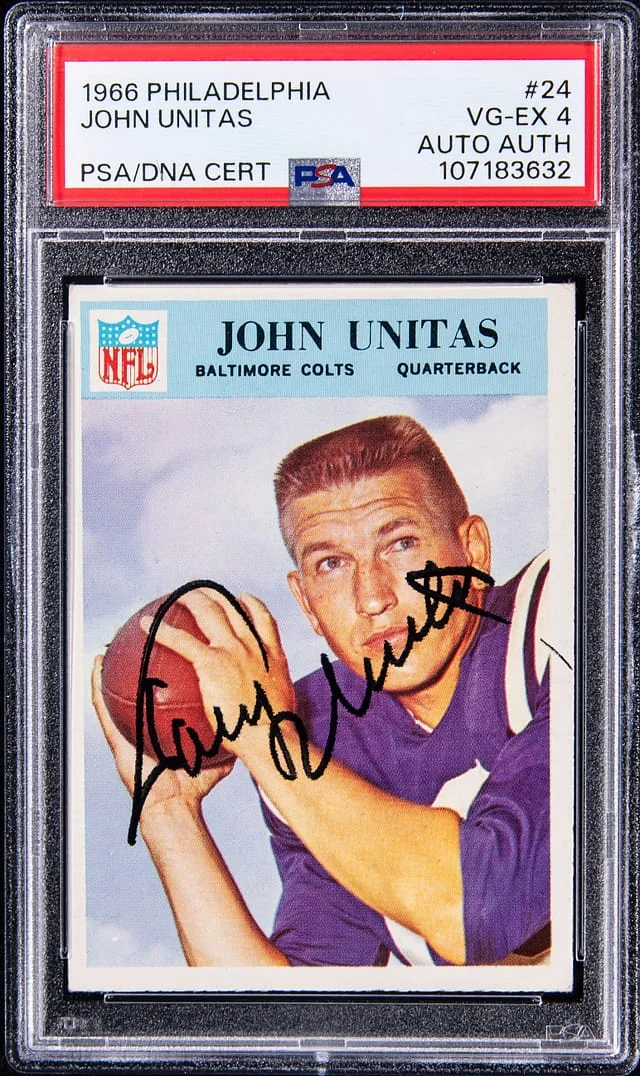 1966 Philadelphia Johnny Unitas #24 card image