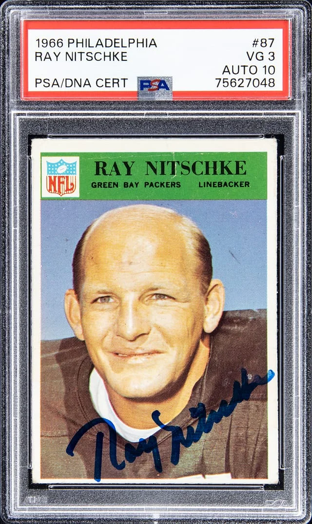 1966 Philadelphia Ray Nitschke #87 card image