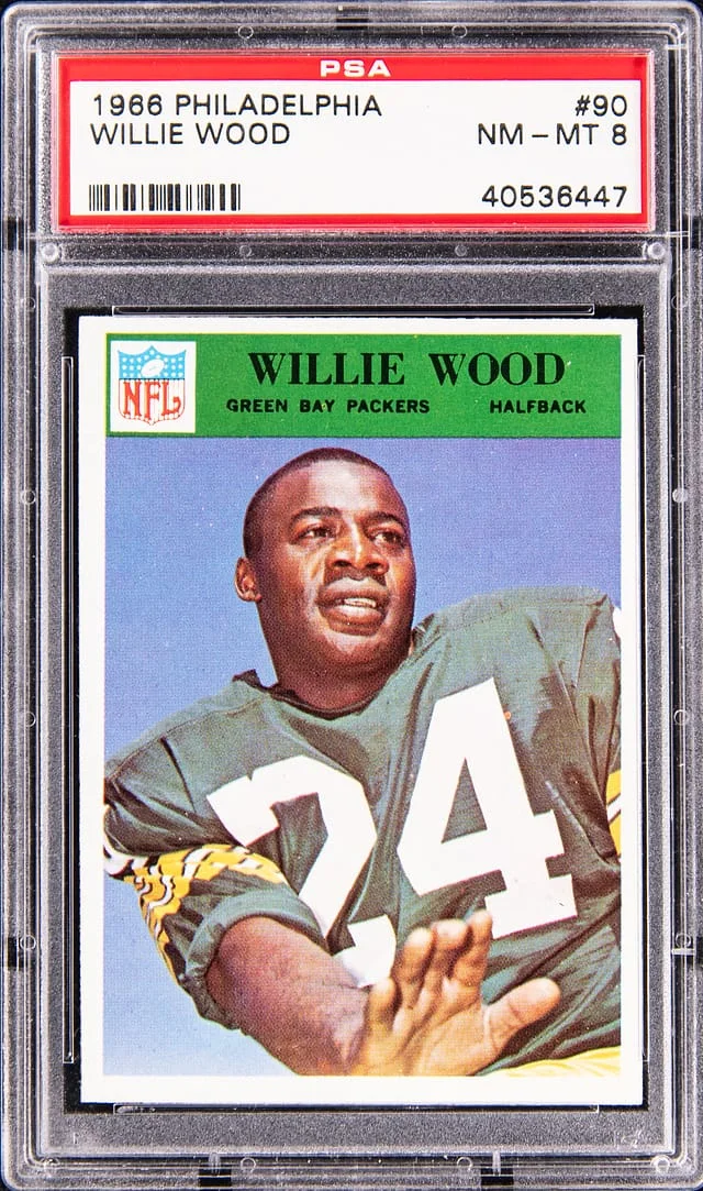 1966 Philadelphia Willie Wood #90 card image