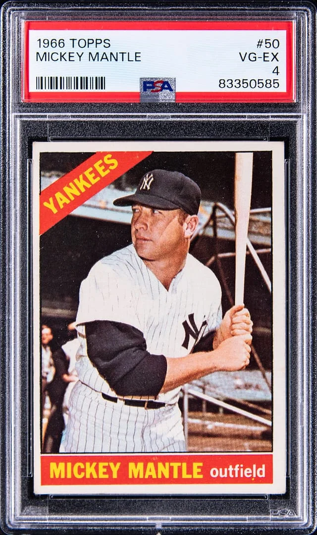 1966 Topps Baseball Mickey Mantle #50 card image