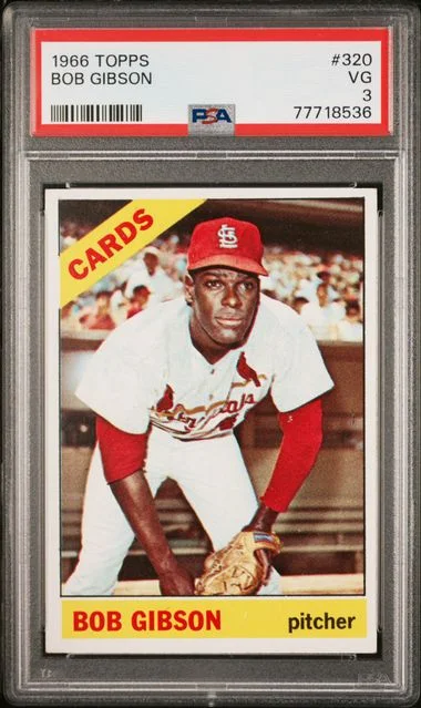 1966 Topps Bob Gibson #320 card image