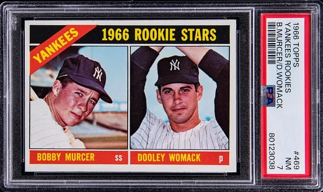 1966 Topps Bobby Murcer/Dooley Womack Yankees Rookies #469 card image
