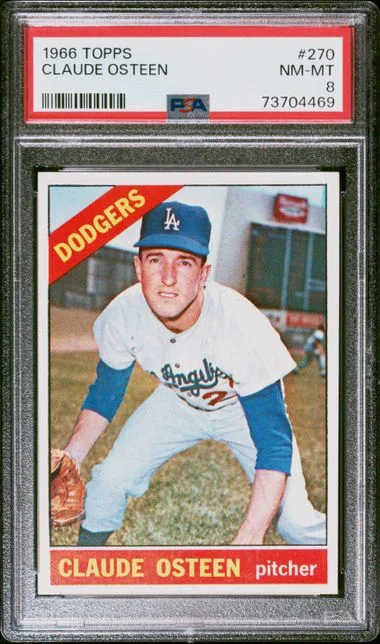 1966 Topps Claude Osteen #270 card image