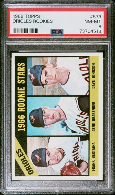 1966 Topps Dave Johnson Orioles Rookies #579 card image