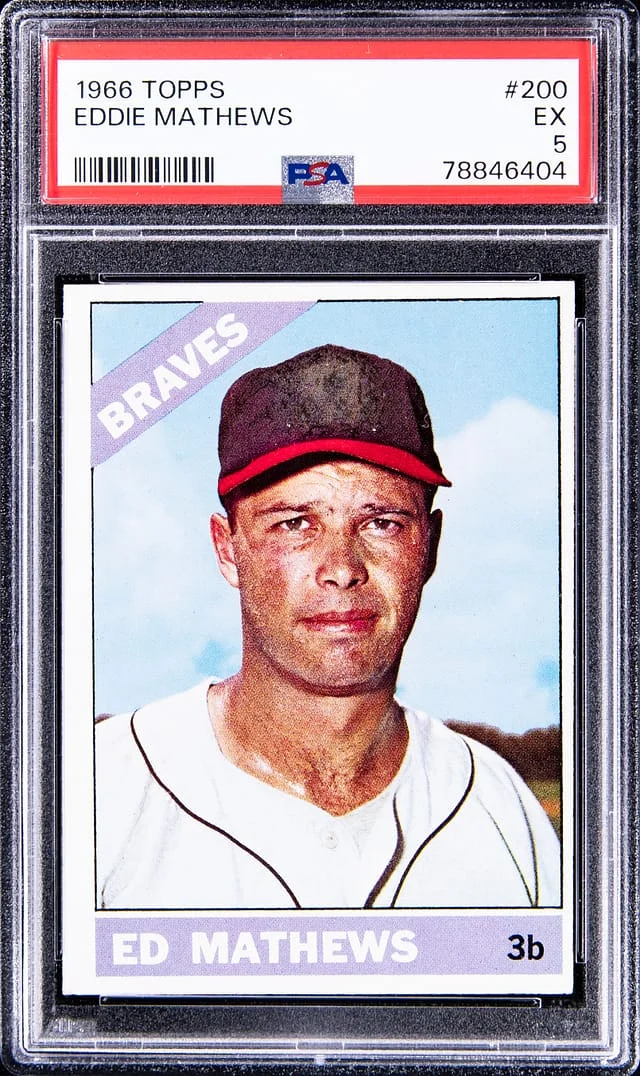 1966 Topps Eddie Mathews #200 card image
