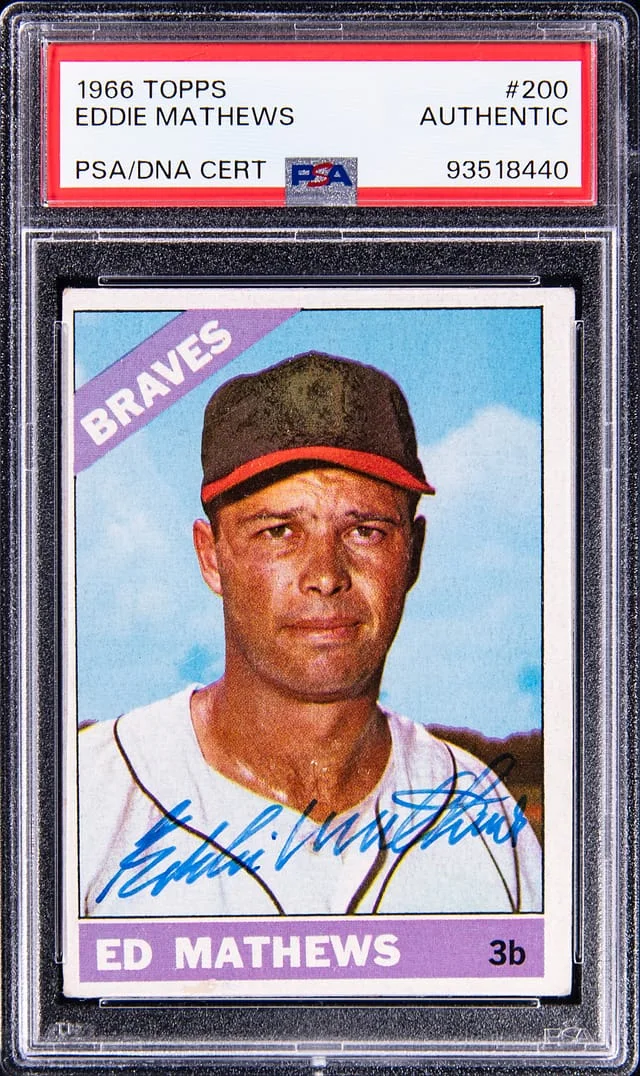 1966 Topps Eddie Matthews #220 card image