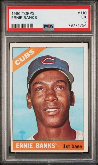 1966 Topps Ernie Banks #110 card image