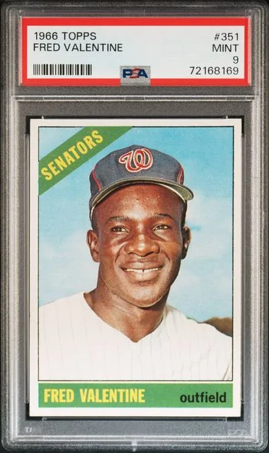 1966 Topps Fred Valentine #351 card image