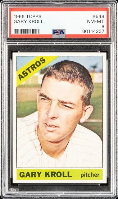 1966 Topps Gary Kroll #548 card image