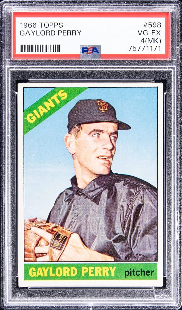1966 Topps Gaylord Perry #598 card image