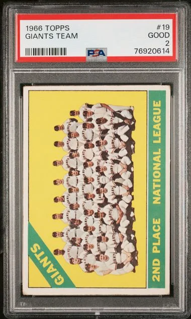 1966 Topps Giants Team #19 card image