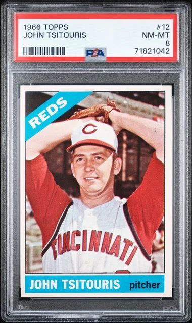 1966 Topps John Tsitouris #12 card image