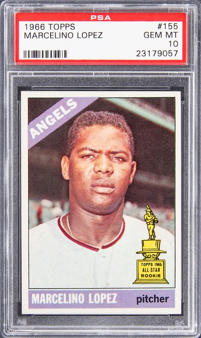 1966 Topps Marcelino Lopez #155 card image