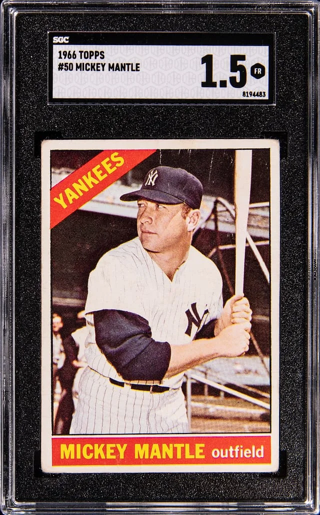 1966 Topps Mickey Mantle #no-number card image