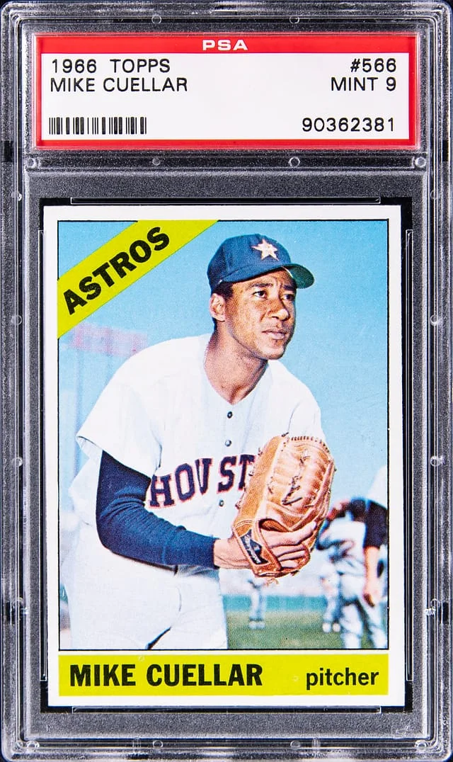 1966 Topps Mike Cuellar #566 card image