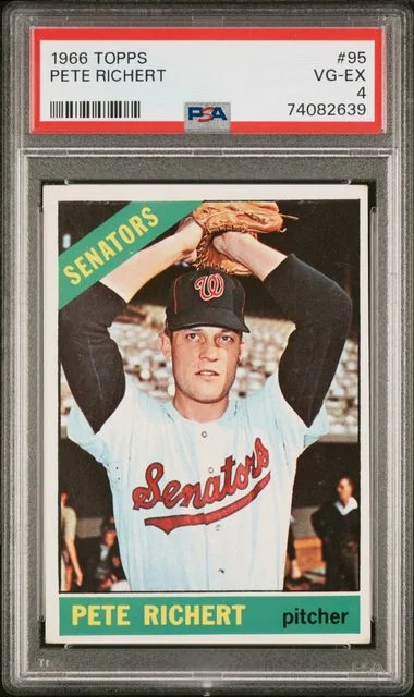 1966 Topps Pete Richert #95 card image
