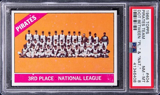 1966 Topps Pirates Team #404 card image