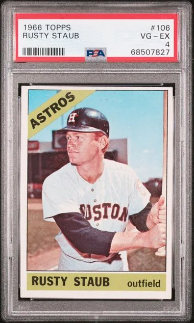1966 Topps Rusty Staub #106 card image