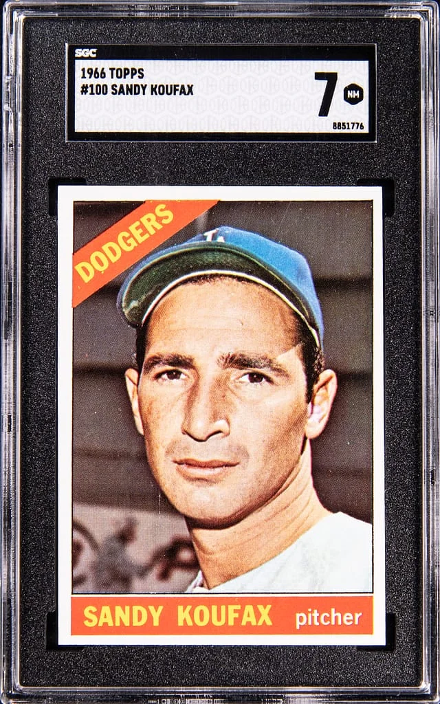 1966 Topps Sandy Koufax #100 card image