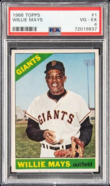 1966 Topps Willie Mays #1 card image