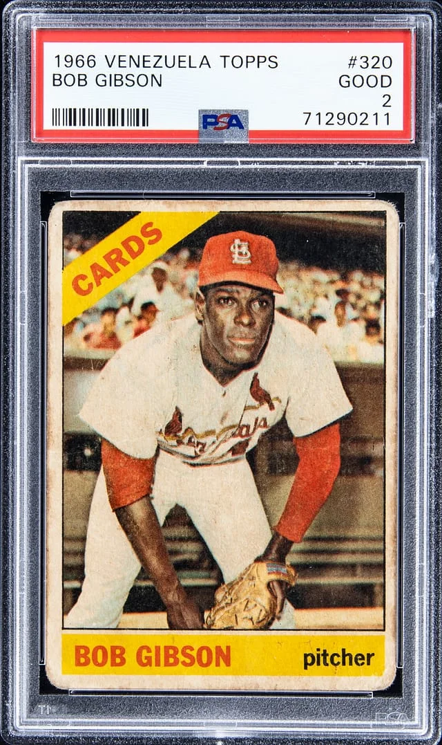 1966 Venezuela Topps Bob Gibson #320 card image