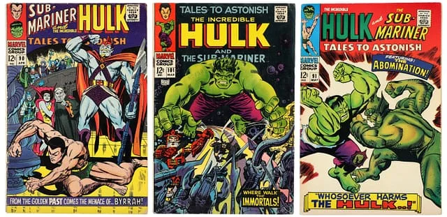 1967-68 Marvel) 3 Books - Raw Appearance/Cover of Abomination (Emil Blonksy) #1st card image