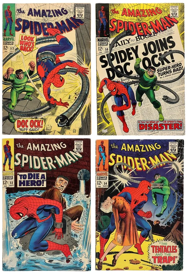 1967-68 Marvel) 4 Books - Raw - 3rd Appearance of Kingpin, Appearance of Captain George Stacy #1st card image