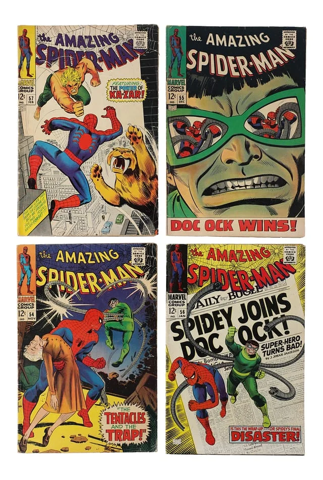 1967-68 Marvel) 4 Books - Raw Appearance of Captain George Stacy #1st card image
