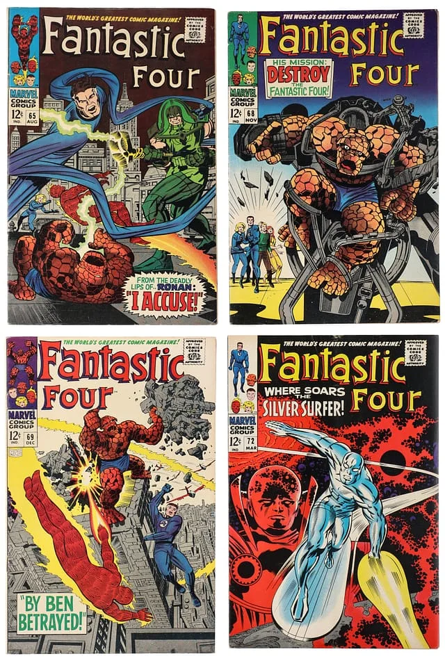 1967-68 Marvel) 4 Books - Raw Appearance of Ronan the Accuser #1st card image