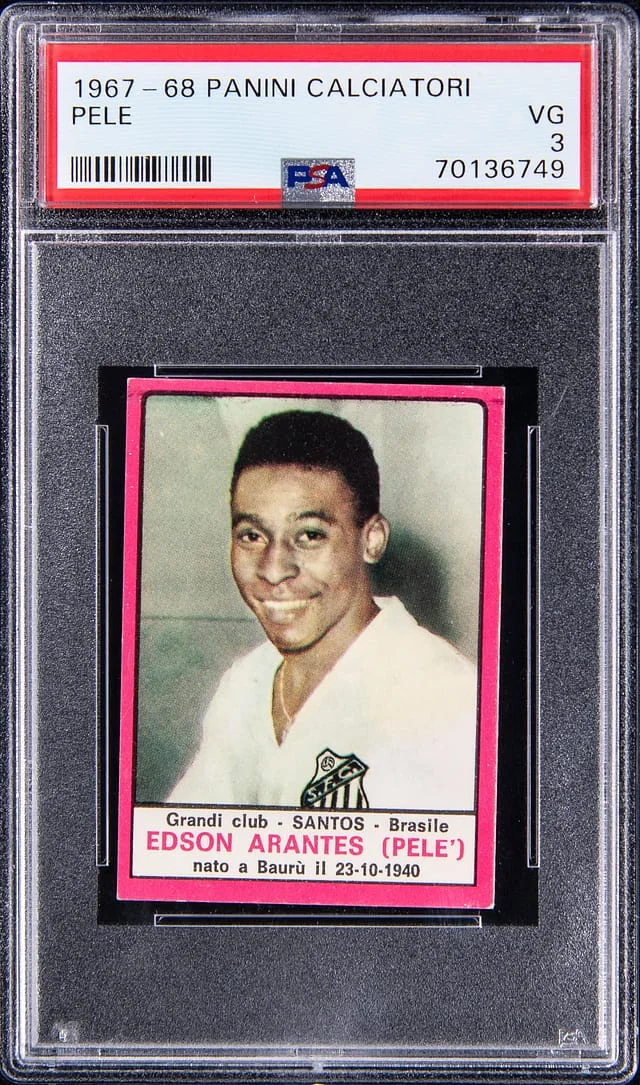 1967-68 Panini Calciatori Pele #no-number card image