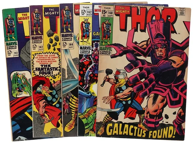 1967-69 Marvel) 5 Books - Raw - Origin of Galactus, Appearance of the Thermal Man #1st card image
