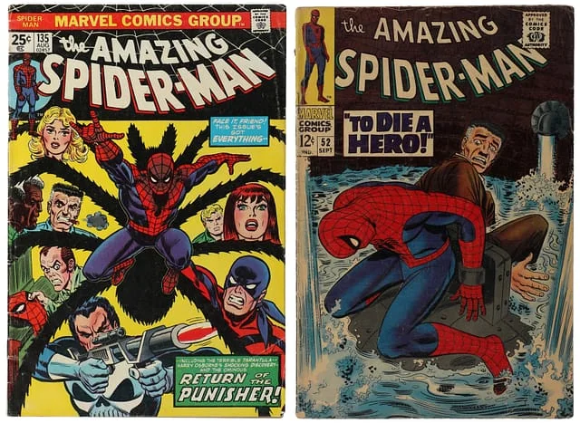 1967-74 Marvel) 2 Books - Raw Full Appearance, Origin of Punisher #2nd card image